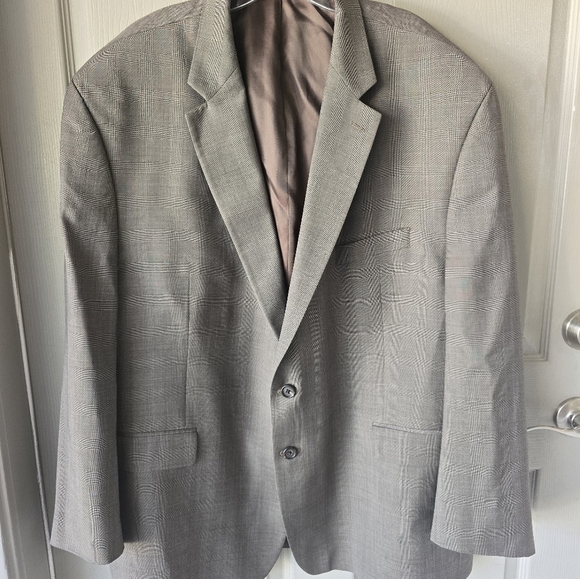 Lauren Ralph Lauren Sports Coat Men 52R Gray Black 100% Wool 2button Pinstripe - Picture 4 of 15